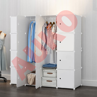 DIY XL 8 12 16 Cube Storage Cabinet Compartment Wardrobe Rack Shelf